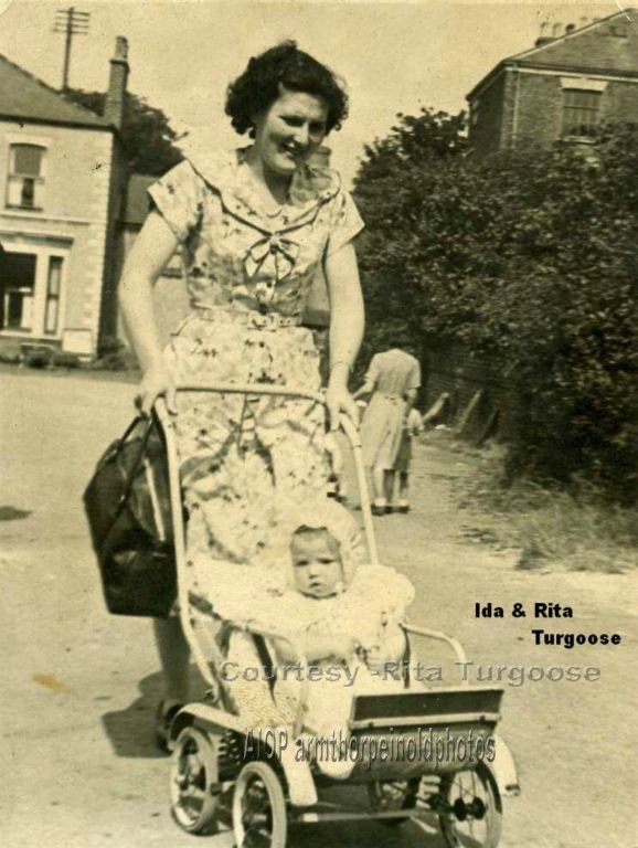 Ida & Rita Turgoose (Rita in pushchair)